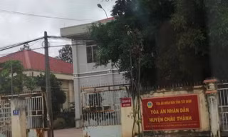  TAND huyện Châu Thành, nơi xảy ra vụ án khiến Chánh án, phó Chánh án bị truy tố