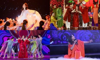 Dàn ca sĩ của sân khấu âm nhạc Tết Nguyên đán