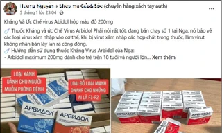 Thuốc “xách tay” của Nga được rao bán tràn lan trên mạng xã hội