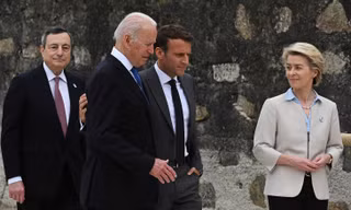 Tổng thống Mỹ Joe Biden thúc giục lãnh đạo Nhóm G7 đối phó ảnh hưởng kinh tế và an ninh ngày càng gia tăng của Trung Quốc. Ảnh: Getty