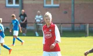 Erling Haaland trong màu áo U15 Bryne FK