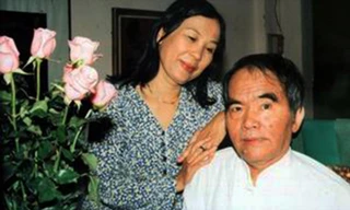 Vợ chồng nhà thơ Lâm Thị Mỹ Dạ. Ảnh: T.L