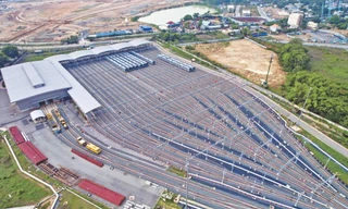 Khu vực depot Long Bình thuộc dự án metro số 1 TPHCM. Ảnh: Duy Anh