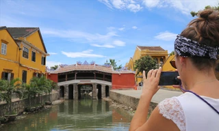 Diện mạo di tích Chùa Cầu sau trùng tu. Ảnh: Hoài Văn