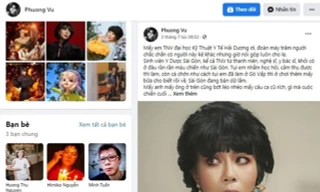 Bài viết có nội dung gây bức xúc trên trang cá nhân của nữ MC V.H.P 