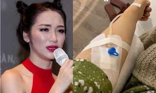 Sau khi bị dân mạng chỉ trích, Hòa Minzy đăng ảnh nhập viện khiến fan lo lắng