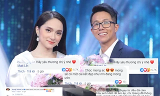 Dàn sao Việt 'xốn xang', fan rầm rộ chúc mừng khi Hương Giang và CEO 'bạc tỷ' hẹn hò