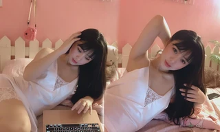 Quỳnh Kool tung ảnh mặc váy ngủ hững hờ, khoe nhan sắc xinh đẹp ngất ngây 