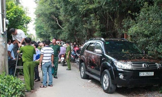 Hiện trường vụ án mạng. Ảnh: Đỗ Trường/ Thanh Niên