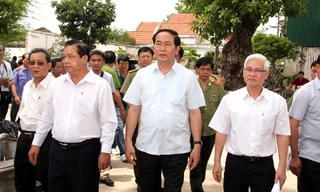 Đại tướng Trần Đại Quang, Bộ trưởng Bộ Công an trực tiếp xuống hiện trường vụ án mạng tại Bình Phước.