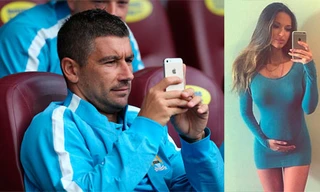 Siêu mẫu Kristina Mijacevic đang dùng đứa con trong bụng để gây áp lực với Kolarov.