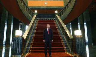 Ông Erdogan chuyển về Cung điện Trắng sau khi đắc cử tổng thống vào tháng 8/2014. Ảnh: EPA.