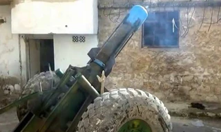 Tận thấy súng cối tự chế kỳ quái của nổi dậy Syria