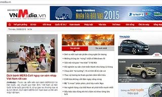 Giao diện báo điện tử VnMedia.