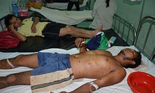 Các công nhân đã qua cơn nguy kịch. Ảnh: Kh Uyên/VnExpress