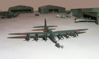 Giới lãnh đạo quân đội Nhật từng mơ một siêu phi cơ ném bom có thể oanh tạc bờ tây nước Mỹ. Ảnh: Airwar1946.