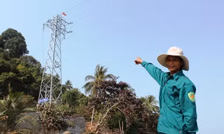 Người dân Hòn Tre được sử dụng điện lưới quốc gia. 