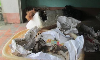  Nhiều đồ vật cháy sém.