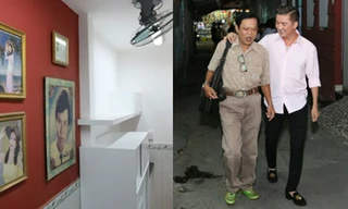 Nhạc sĩ Vinh Sử trong ngày nhận chìa khóa nhà được sửa mới từ ca sĩ Đàm Vĩnh Hưng.