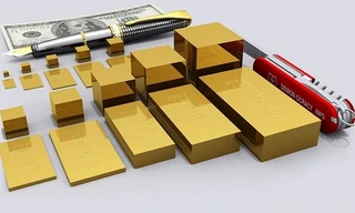 Những miếng vàng cỡ lớn hơn: 50 gram, 100 gram, 250 gram, 500 gram, và 1 kg vàng.