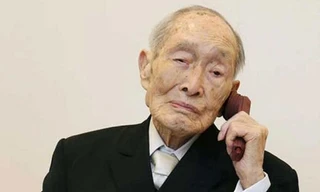 Cụ Momoi đón sinh nhật lần thứ 112 hôm 5/2. Ảnh: Twitter.