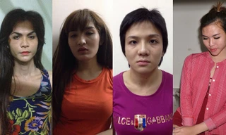 Những đối tượng chuyển giới và ăn mặc, trang điểm giả gái để thực hiện hành vi phạm pháp bị công an bắt giữ.