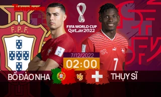 World Cup 2022: Tương quan trước trận Bồ Đào Nha - Thụy Sĩ, 2 giờ 7/12