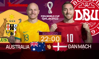 World Cup 2022: Tương quan trước trận Australia - Đan Mạch, 22 giờ 30/11