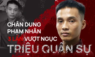 Chân dung phạm nhân 3 lần vượt ngục