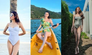 Huyền My, Bảo Anh, Hoàng Yến Chibi... diện bikini khoe dáng gây sốt MXH tuần đầu năm mới