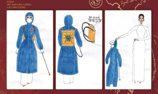 COVID-19, “đi đường quyền” xuất hiện trong trang phục dân tộc của Miss Universe 2020