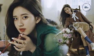 Thanh long đỏ bất ngờ làm “cameo” cho Triệu Lộ Tư trong bộ ảnh mùa Thu tuyệt đẹp