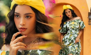 Hoa hậu Tiểu Vy khoe nhan sắc rực rỡ trong bộ ảnh mới chụp tại quê nhà Hội An