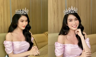 Tự tin livestream bằng tiếng Anh, Á hậu Phương Anh tạo ấn tượng tốt với GĐ Truyền thông Miss International