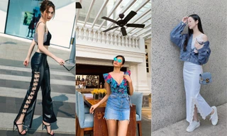 Chọn crop-top khoe eo thon như Ngọc Trinh hay váy jeans năng động giống Hoàng Thùy?