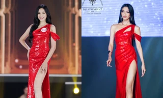 Chung kết Đại Sứ Hoàn Mỹ 2020: Mộng Thường mặc lại váy từng được Hoa hậu Đỗ Thị Hà diện