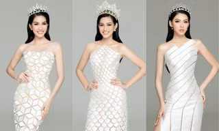 Hoa hậu Đỗ Thị Hà và 2 Á hậu khoe vai trần trong bộ váy đẹp như những “nàng tiên cá”