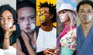 Khẩu trang “hot” trở lại vì COVID-19, có cả khẩu trang nhựa trong suốt rất thời trang