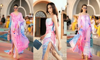 Trở lại sàn runway, Hoa hậu Đỗ Thị Hà được khen mở màn ấn tượng, thần thái thăng hạng