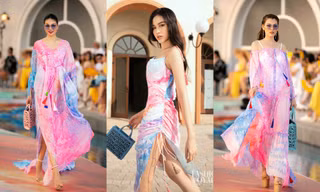 Trở lại sàn runway, Hoa hậu Đỗ Thị Hà được khen mở màn ấn tượng, thần thái thăng hạng