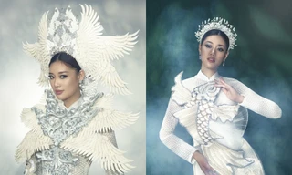 Hoa hậu Khánh Vân đẹp như công chúa bước ra từ truyện cổ tích trong bộ ảnh áo dài