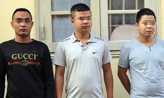 Nhóm đối tượng. Ảnh Công an Vĩnh Phúc