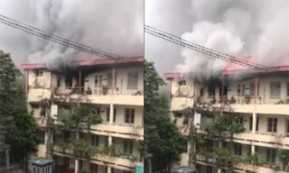 Hiện trường vụ cháy.