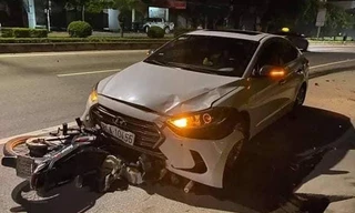 Hiện trường vụ tai nạn.