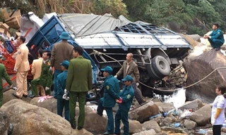 Hiện trường vụ tai nạn.