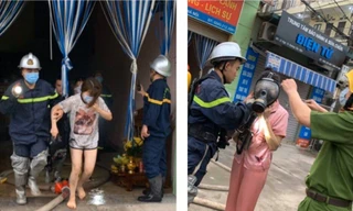 Nhiều người được giải cứu ra ngoài.