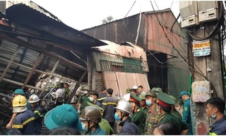 Hiện trường vụ cháy.