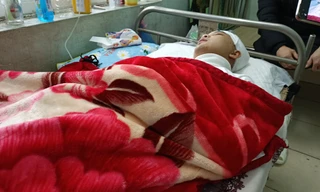 Học sinh Phan Thanh L đang được điều trị tại bệnh viện, sức khoẻ tiến triển tốt