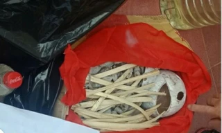 Vật dụng hài cốt giả được phát hiện trên xe