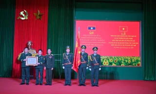 Bộ Chỉ huy Bộ đội Biên phòng tỉnh Thanh Hóa đón nhận Huân chương Chiến công hạng Nhì do Bộ Quốc phòng Lào trao tặng